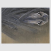 Schönes Schwarzes Pferd Seidenpapier (Vorderseite)