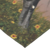 Schönes Schwarzes Pferd Tischdecke (Schrägansicht)