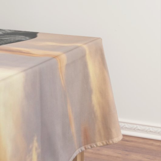 Schönes Schwarzes Pferd Tischdecke (Beispiel)