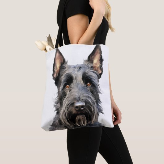 SCHÖNES SCHWARZES SCHOTTENGEBIET TASCHE (Von Nahem)