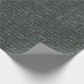 Schönes schwarzes Skriptwrapping Paper mit rosa Ro Geschenkpapier (Ecke)