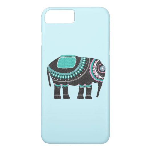 Schönes Schwarzes Verziertes Elefant, Cool, einzig Case-Mate iPhone Hülle (Rückseite)