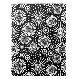 Schönes Schwarzweiß-Notebook Notizblock