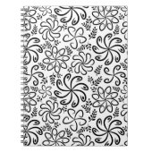 Schönes Schwarzweiß-Notebook Notizblock (Vorderseite)