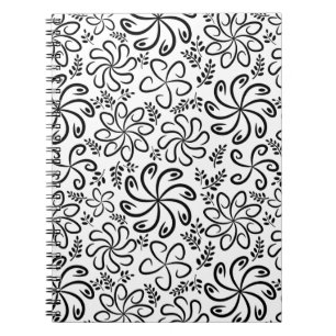 Schönes Schwarzweiß-Notebook Notizblock
