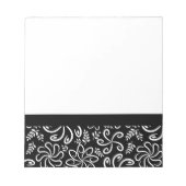 Schönes Schwarzweiß-Notebook Notizblock (Vorderseite)