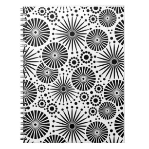 Schönes Schwarzweiß-Notebook Notizblock