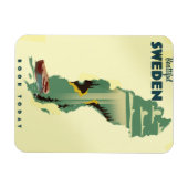 Schönes schwedisches Reiseplakat Magnet (Horizontal)