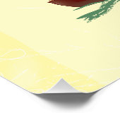 Schönes schwedisches Reiseplakat Poster (Ecke)