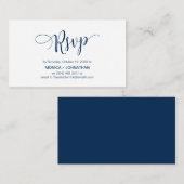Schönes Script, Navy Blue, UAWG response Begleitkarte (Vorne/Hinten)