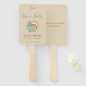 Schönes Seashell Beach Theme Fächer (Vorne und Hinten)