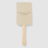 Schönes Seashell Beach Theme Fächer (Rückseite)