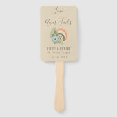 Schönes Seashell Beach Theme Fächer (Vorderseite)