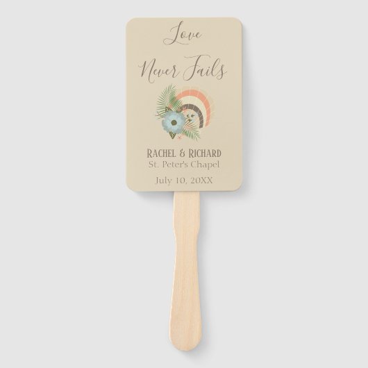 Schönes Seashell Beach Theme Fächer (Vorderseite)