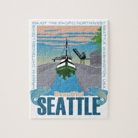 Schönes Seattle Puzzle (Vertikal)