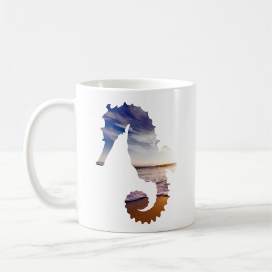 Schönes Seepferd-Geschenk für Kaffeetasse (Links)