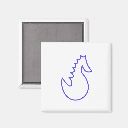 Schönes Seepferd Magnet (Vorderseite/Rückseite)