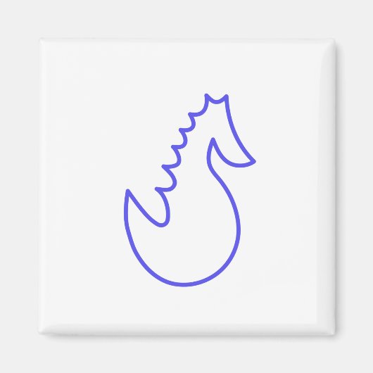 Schönes Seepferd Magnet (Vorne)