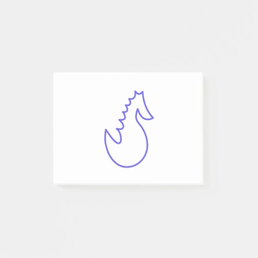 Schönes Seepferd Post-it Klebezettel (Vorderseite)