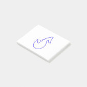 Schönes Seepferd Post-it Klebezettel (angewinkelt)