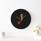 Schönes Seepferd vorne Große Wanduhr (Zuhause)