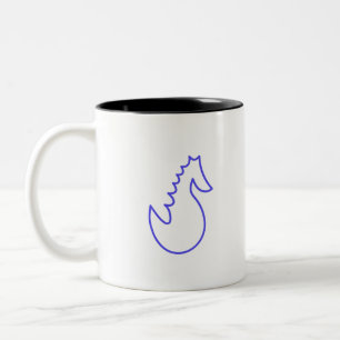 Schönes Seepferd Zweifarbige Tasse