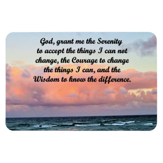 SCHÖNES SERENITY PRAYER MAGNET (Horizontal)