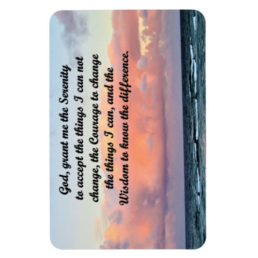 SCHÖNES SERENITY PRAYER MAGNET (Vertikal)