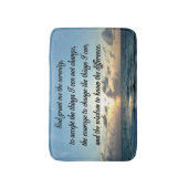 SCHÖNES SERENITY PRAYER OCEE FOTO BADEMATTE (Vorderseite Vertikal)