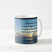 SCHÖNES SERENITY PRAYER OCEE FOTO KAFFEETASSE (VorderseiteRechts)