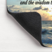 SCHÖNES SERENITY PRAYER OCEE FOTO MOUSEPAD (Ecke)