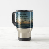 SCHÖNES SERENITY PRAYER OCEE FOTO REISEBECHER (Vorderseite Links)
