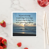 SCHÖNES SERENITY PRAYER OCEE FOTO SERVIETTE (Beispiel)