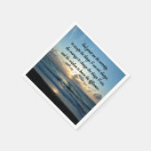 SCHÖNES SERENITY PRAYER OCEE FOTO SERVIETTE (Ecke)