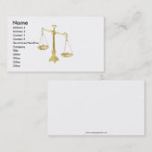 Schönes Set Messingskalen Visitenkarte (Vorne/Hinten)