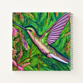 Schönes Shabby Chic Klein Hummingbird. Notizblock (Rückseite)