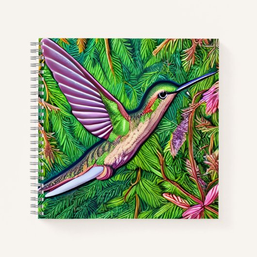 Schönes Shabby Chic Klein Hummingbird. Notizblock (Vorderseite)
