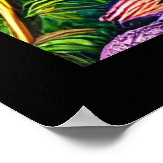 Schönes Shabby Chic Klein Hummingbird. Poster (Ecke)