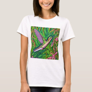 Schönes Shabby Chic Klein Hummingbird. T-Shirt
