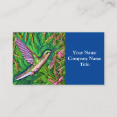 Schönes Shabby Chic Klein Hummingbird. Visitenkarte (Vorderseite)