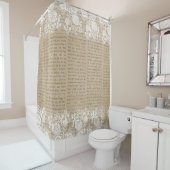 Schönes Shabby Chic-Land Duschvorhang (Beispiel)