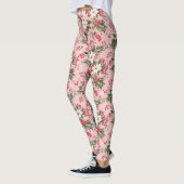 Schönes Shabby Chic Rosa Weihnachten Leggings (Links)