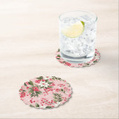 Schönes Shabby Chic Rosa Weihnachten Untersetzer (Vor Ort)