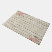 Schönes Shabby Chic Rustikales Holz Fußmatte (Schrägansicht)