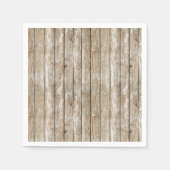 Schönes Shabby Chic Rustikales Holz Serviette (Vorderseite)