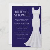 Schönes Shimmer Dress Brautparty Einladung (Vorderseite)