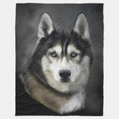 Schönes sibirisches Husky Fleece Blanket (Vorderseite)