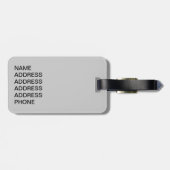 Schönes Siegel Point Siamese Katze Gepäckanhänger (Rückseite horizontal)