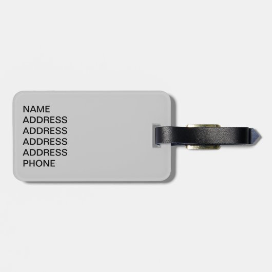 Schönes Siegel Point Siamese Katze Gepäckanhänger (Rückseite horizontal)