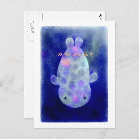 Schönes Siegel Postkarte (Vorne/Hinten)